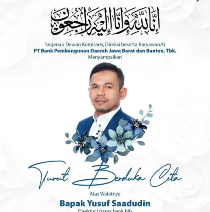Profil Yusuf Saadudin: Dedikasi Seorang Bankir yang Terhenti di Tengah Langkah Transformasi Berpulang
