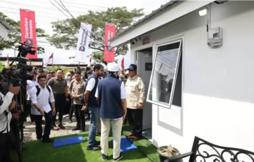 Presiden Prabowo Tinjau Pembangunan Hunian Pascabencana di Aceh Tamiang Hunian